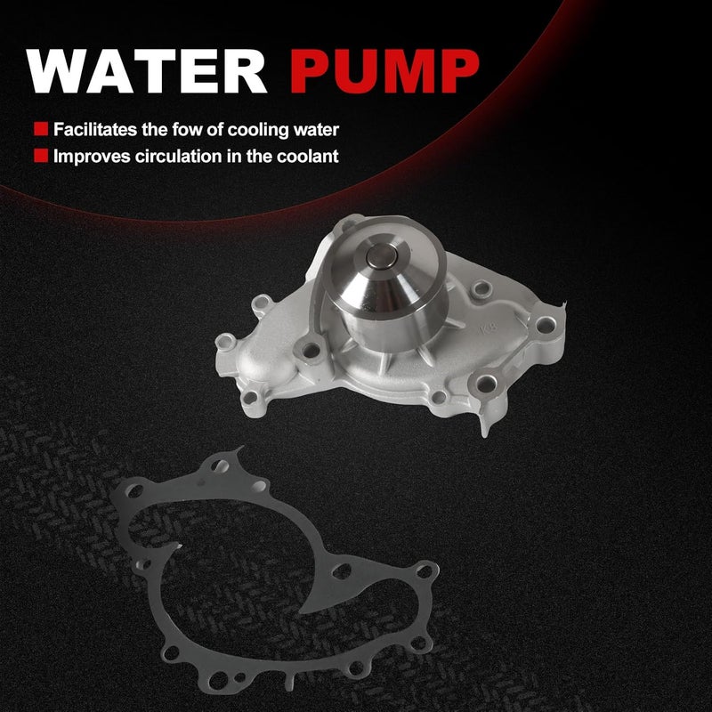 Autodevil Engine Timing Belt Kit Water Pump 3.0L Fit for Camry 1994-2001 Avalon 95-04 Sienna 98-03 Solara 99-03 for ES300 94-01 RX300 99-03 1MZFE TBK257 w/Gasket, Bearing, Tensioner - Image 4